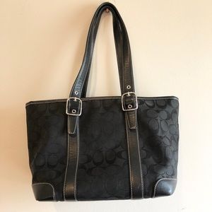 Black Coach Logo Bag